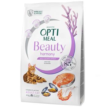 Optimeal Beauty Harmony Wet Food with Seafood for Adult Cats with Calming Effect 4kg