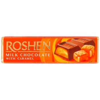 Батончик Roshen молочно-шоколадний з карамельною начинкою 40г - купити, ціни на Grono - фото 2