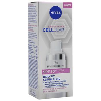 Флюїд Nivea Cellular Expert Filler SPF 50+ Захисний 30мл - купити, ціни на ULTRAMARKET - фото 2