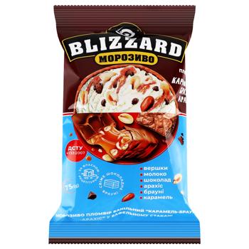 Blizzard Caramel-Brownie-Peanut Vanilla Ice Cream 75g - buy, prices for COSMOS - photo 1