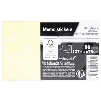 Memo Stickers 127x75mm 80 Sheets