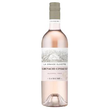 Вино La Baume Grenache-Cinsault La Grande Olivette рожеве безалкогольне 0,75л - купити, ціни на Ідеал - фото 1