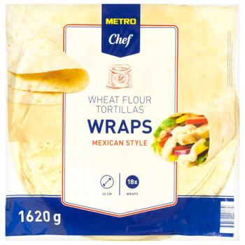 Metro Chef Wheat Tortillas 30cm 18pcs 1650g - buy, prices for METRO - photo 2