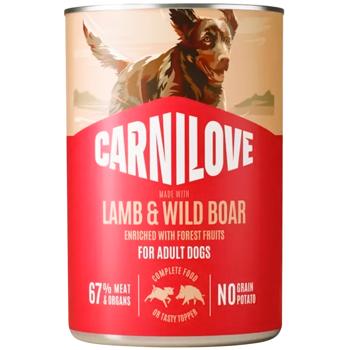 Корм влажный Carnilove Pate с ягненком и диким кабаном для собак 400г - купить, цены на MasterZoo - фото 1