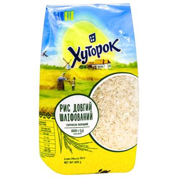 Рис Хуторок довгий шліфований 800г - купити, ціни на КОСМОС - фото 3
