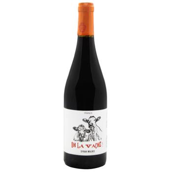 Вино Oh La Vache Сіра Мальбек червоне сухе 12,5% 0,75л - купити, ціни на Таврія В - фото 1