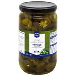 Metro Chef Sliced Green Jalapeno Peppers in Vinegar Brine 680g