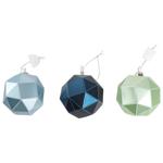 Шар елочный Actuel полигональный пластиковый 7,5см в ассортименте