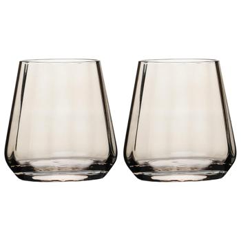 Набор стаканов Ardesto Black Mars Altair низкие золотистые 2шт 420мл - купить, цены на Таврия В - фото 1