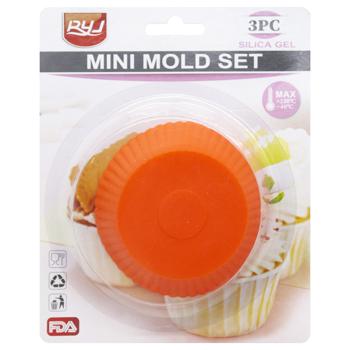 Форма для кексов силиконовая 3шт - купить, цены на Таврия В - фото 4