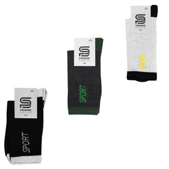 Шкарпетки Premier Socks Економ чоловічі спортивні в рубчик р.25-29