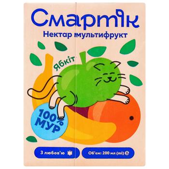 Smartik Multifruit Nectar with Pulp and Sugar 200ml - buy, prices for COSMOS - photo 2