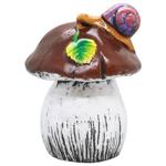 Mushroom with Snail Garden Sculpture 25cm