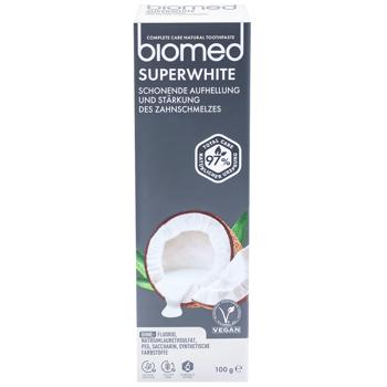 Зубна паста BioMed Superwhite Захист від бактерій і карієсу 100г - купити, ціни на КОСМОС - фото 2