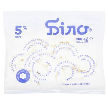 Bilo Cottage Cheese 5% 200g - buy, prices for Epicentr FOOD - photo 1