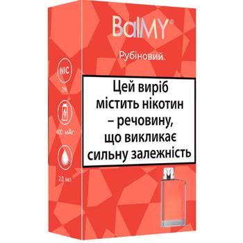 Одноразовая электронная сигарета Balmy 2мл рубиновый - купить, цены на Grono - фото 2