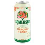 Сидр Somersby персик-гуава 4,7% 0,5л