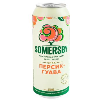 Сидр Somersby персик-гуава 4,7% 0,5л - купити, ціни на Grono - фото 1