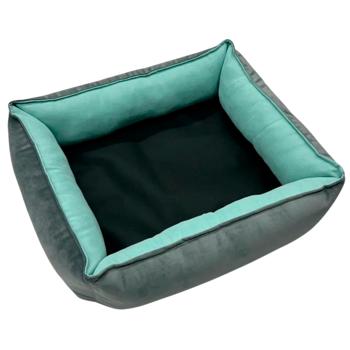 Лежак Pet Fun Velour 60x50x18см тиффани - купить, цены на MasterZoo - фото 6