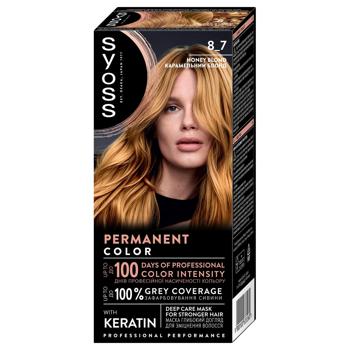 Крем-краска для волос Syoss 8-7 Карамельный блонд 115мл - купить, цены на Auchan - фото 1