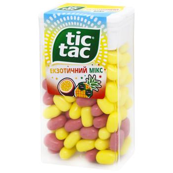 Tic Tac Exotic Mix Pineapple and Passion Fruit Flavored Dragee 54g - buy, prices for ULTRAMARKET - photo 2