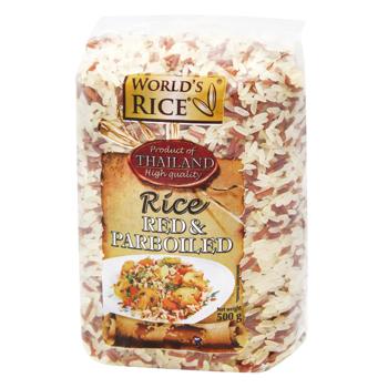 World's Rice Red + Parboiled Rice 500g - buy, prices for - photo 2