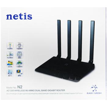 Маршрутизатор Netis беспроводной N2 AC1200Mbps IPTV Dual Band Gigabit Router - купить, цены на Auchan - фото 3