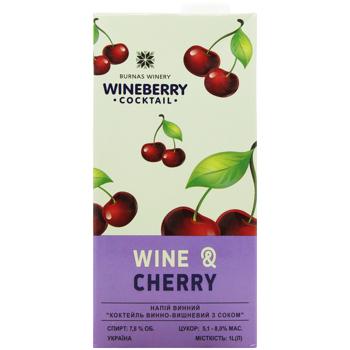 WineBerry Cherry Red Wine Drink 7.8% 1l - buy, prices for - photo 2