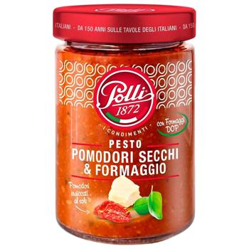 Polli Pesto Sauce with Sun-Dried Tomatoes and Cheese 190g - buy, prices for Grono - photo 1