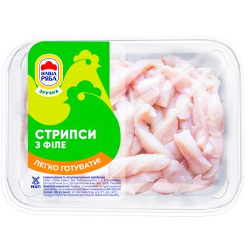 Nasha Riaba Chilled Chicken Fillet Strips ~500g - buy, prices for MegaMarket - photo 1