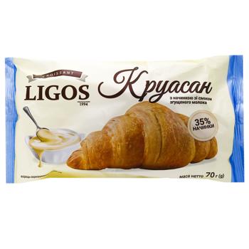 Круасан LIGOS з начинкою зі смаком згущеного молока 70г - купить, цены на За Раз - фото 1