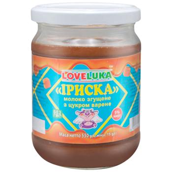 Сгущенное молоко Лав лука 5% 530г стеклянная банка Украина - купить, цены на Торба - фото 1
