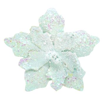 Tiffany Shiny Poinsettia Flower 120mm - buy, prices for Za Raz - photo 1