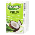 Чай зеленый Pickwick с ароматом кокоса 1,5г*20шт