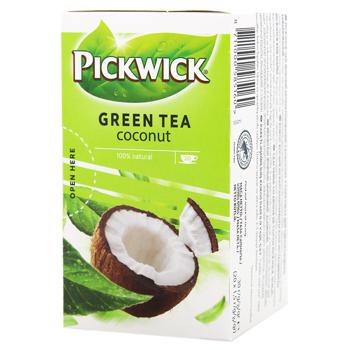 Чай зеленый Pickwick с ароматом кокоса 1,5г*20шт - купить, цены на Торба - фото 1