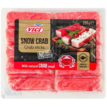 Vici Chilled Crab Sticks With Crab Meat 250g - buy, prices for COSMOS - photo 1