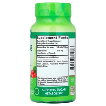 Берберин, Advanced Berberine, Nature's Truth, 500 мг, 60 вегетарианских капсул (250 мг в капсуле) - купить, цены на Biotus - фото 2