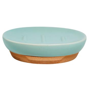 Actuel Ceramic Bamboo Soap Dish - buy, prices for Auchan - photo 1