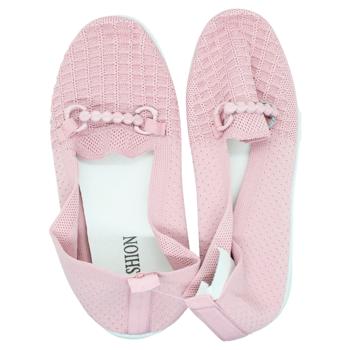 Zed Women's Textile Ballet Flats with Chain Decor s.41