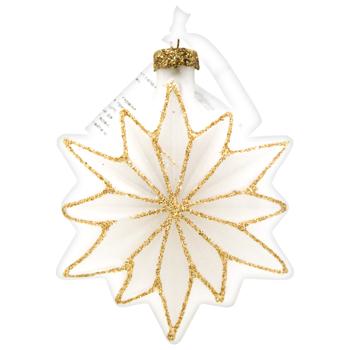 Decoris Star Glitter Glass Pendant 10.5cm in assortment - buy, prices for METRO - photo 5