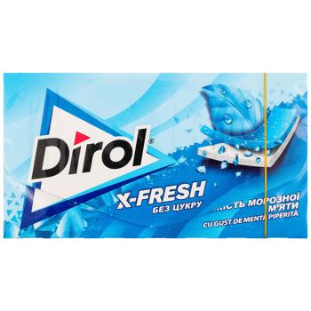 Жувальна гумка Dirol X-fresh морозна м'ята 13,5г - купити, ціни на КОСМОС - фото 1