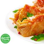 Голубцы с мясом и рисом под соусом