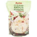 Капуста Auchan квашена з журавлиною 400г