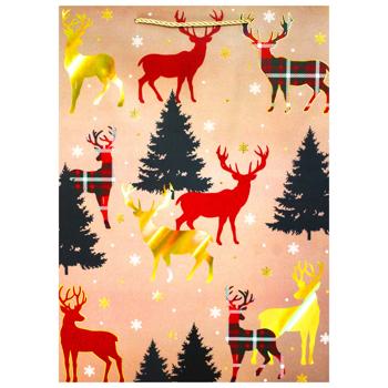 Пакет подарунковий Buromax Крафт L 31х42х12см - купити, ціни на - фото 4