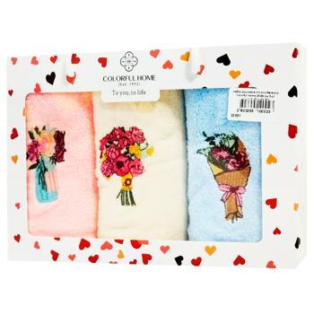 Colorful Home Microfiber Towel 25*50cm 3pcs - buy, prices for Vostorg - photo 2