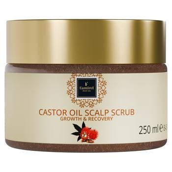 Famirel Growth and Recovery Castor Oil Scalp Scrub 250ml