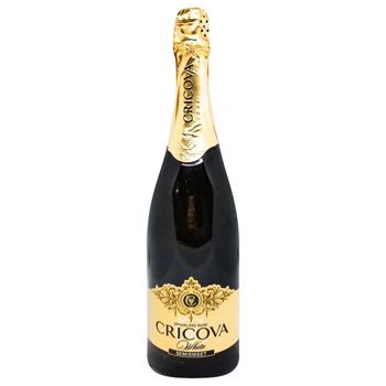 Cricova White Semi Sweet Sparkling Wine 12% 0.75l - buy, prices for COSMOS - photo 1