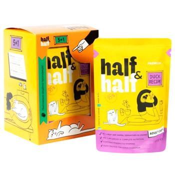 cat food half&half duck 600g pouch