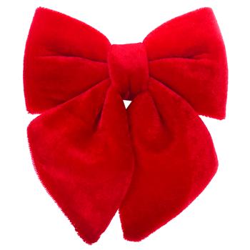 BonaDi Decorative Velvet Bow 13cm Red