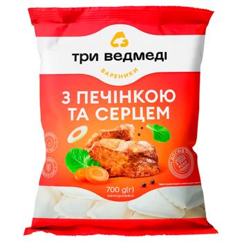 Three Bears Varenyky with liver and heart 700g - buy, prices for - photo 1